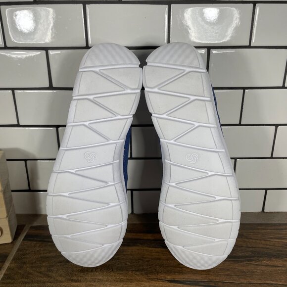 Clarks Step AllenaSea Womens Size 7 Shoes Blue Slip On Cloudsteppers Flats - Picture 7 of 12